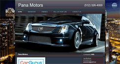 Desktop Screenshot of pana-motors.com