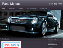 Tablet Screenshot of pana-motors.com